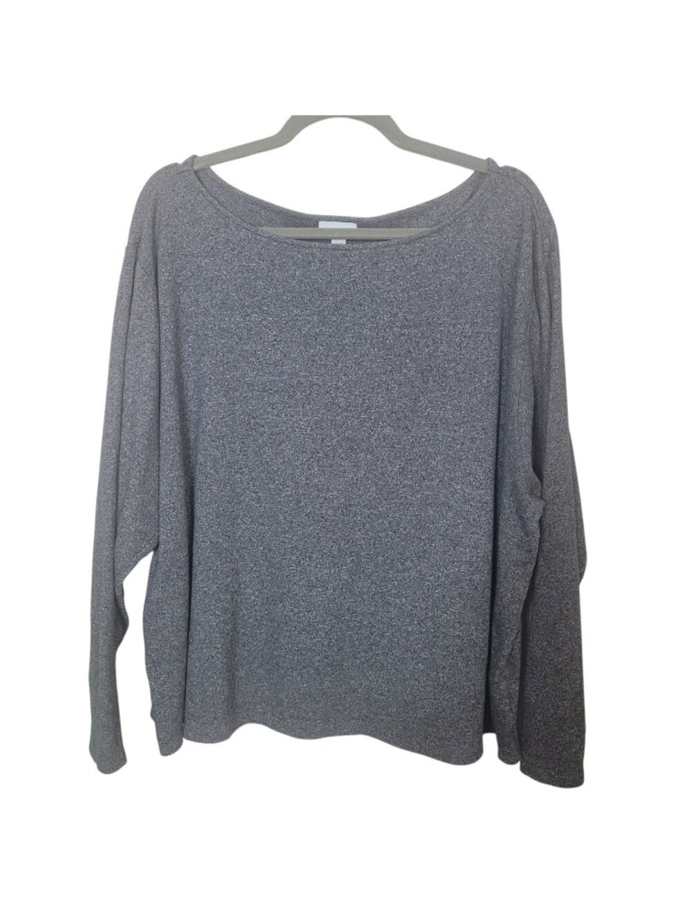J. Jill Pure Jill 100% Cotton Heathered Gray Shirt Boxy Fit Sz XL Casual Mature